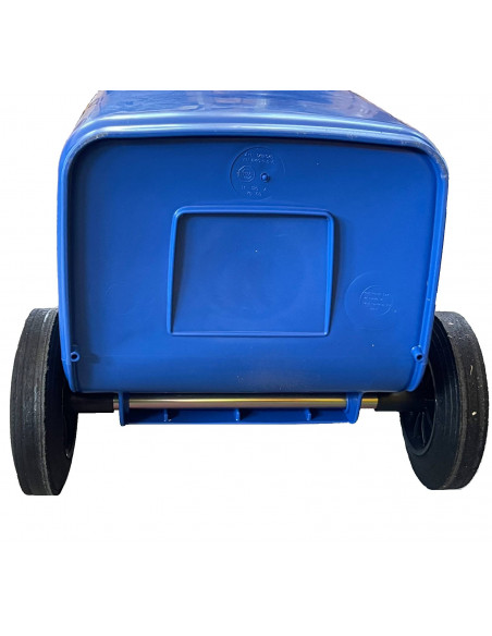 Bidone carrellato monocolore 240 litri per raccolta differenziata