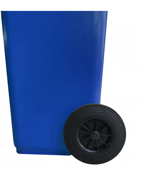 Bidone carrellato monocolore 240 litri per raccolta differenziata