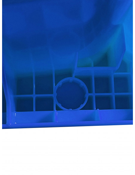 Bidone carrellato monocolore 240 litri per raccolta differenziata