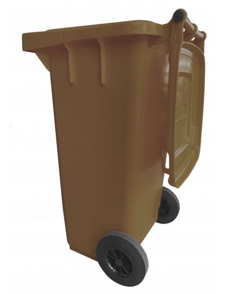 Bidone carrellato monocolore 240 litri per raccolta differenziata