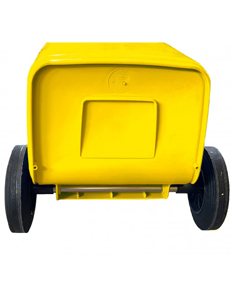 Bidone carrellato monocolore 240 litri per raccolta differenziata