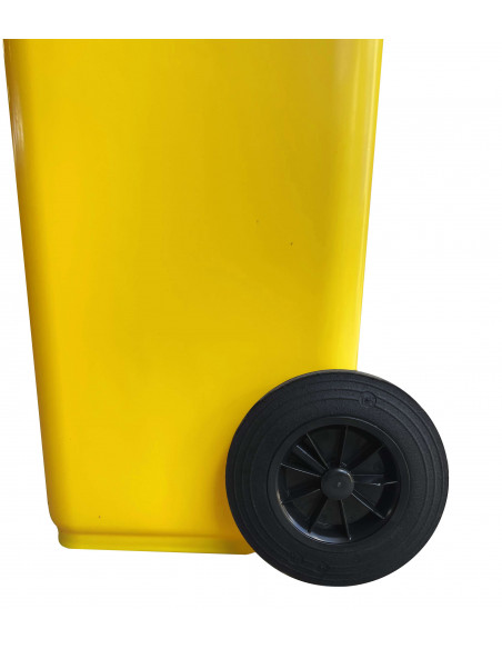 Bidone carrellato monocolore 240 litri per raccolta differenziata