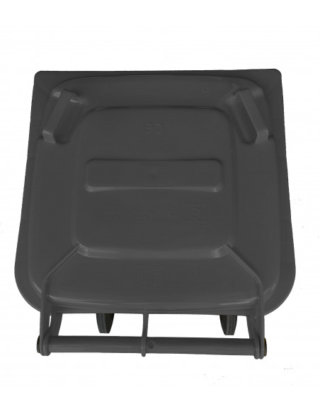 Bidone carrellato monocolore 240 litri per raccolta differenziata