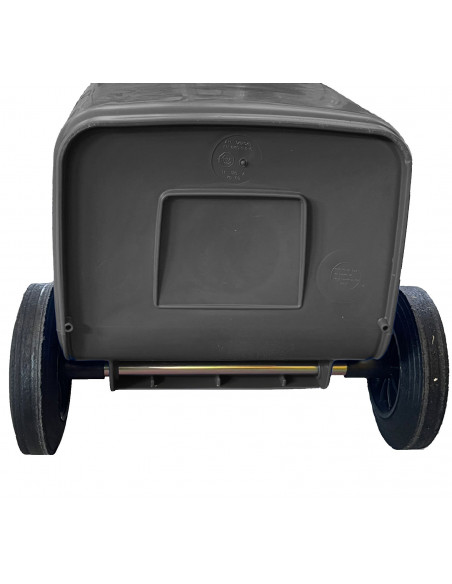 Bidone carrellato monocolore 240 litri per raccolta differenziata