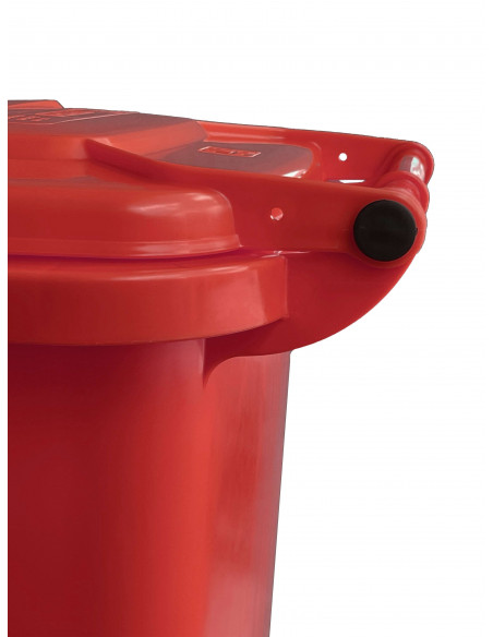 Bidone carrellato monocolore 240 litri per raccolta differenziata