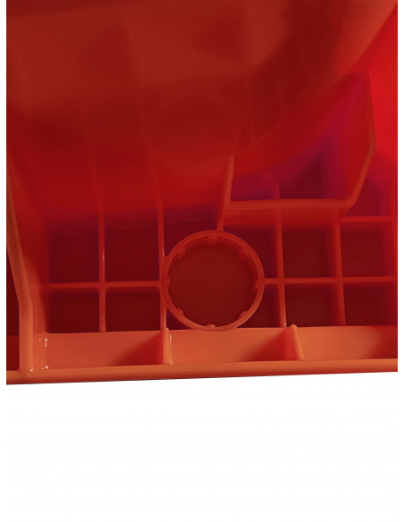 Bidone carrellato monocolore 240 litri per raccolta differenziata