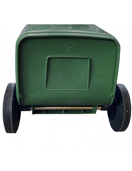 Bidone carrellato monocolore 240 litri per raccolta differenziata