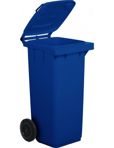 Bidone carrellato monocolore 120 litri per raccolta...