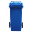 Bidone carrellato monocolore 120 litri per raccolta differenziata