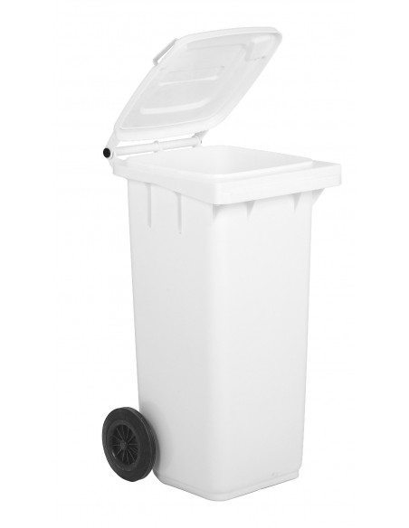 Bidone carrellato monocolore 120 litri per raccolta differenziata