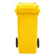 Bidone carrellato monocolore 120 litri per raccolta differenziata