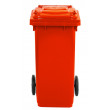 Bidone carrellato monocolore 120 litri per raccolta differenziata