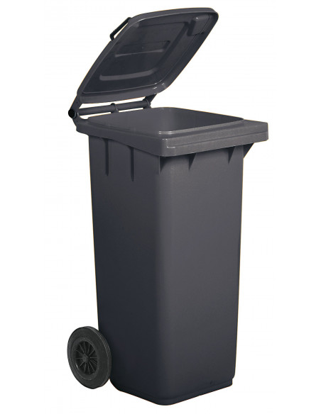 Bidone carrellato monocolore 120 litri per raccolta differenziata