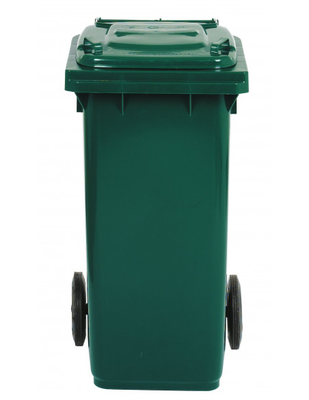 Bidone carrellato monocolore 120 litri per raccolta differenziata