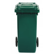 Bidone carrellato monocolore 120 litri per raccolta differenziata