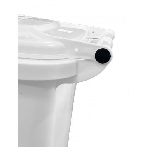 Bidone carrellato monocolore 120 litri per...