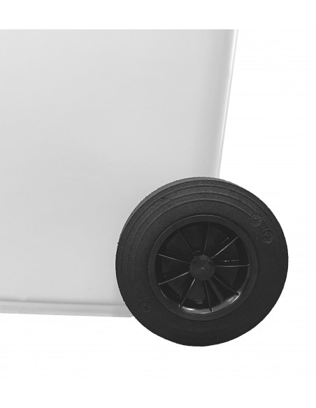 Bidone carrellato monocolore 120 litri per raccolta differenziata