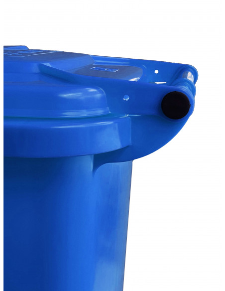 Bidone carrellato monocolore 120 litri per raccolta differenziata