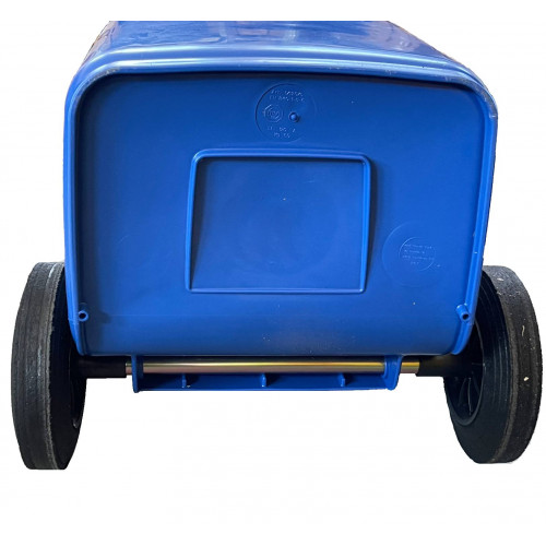 Bidone carrellato monocolore 120 litri per...