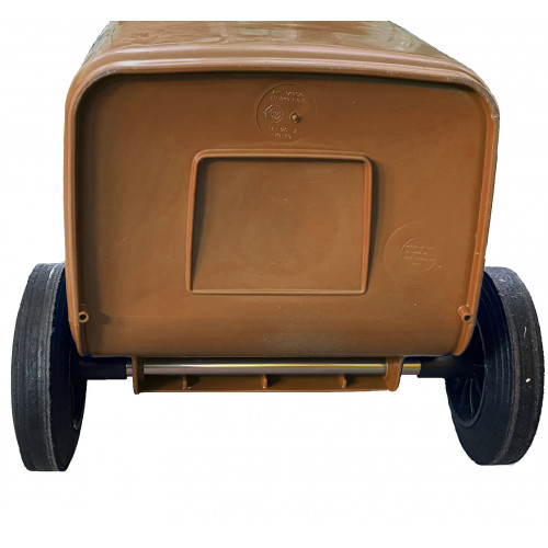 Bidone carrellato monocolore 120 litri per...