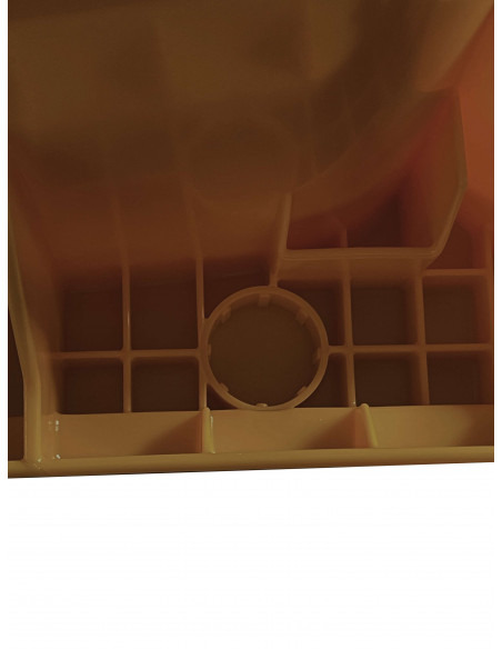 Bidone carrellato monocolore 120 litri per raccolta differenziata