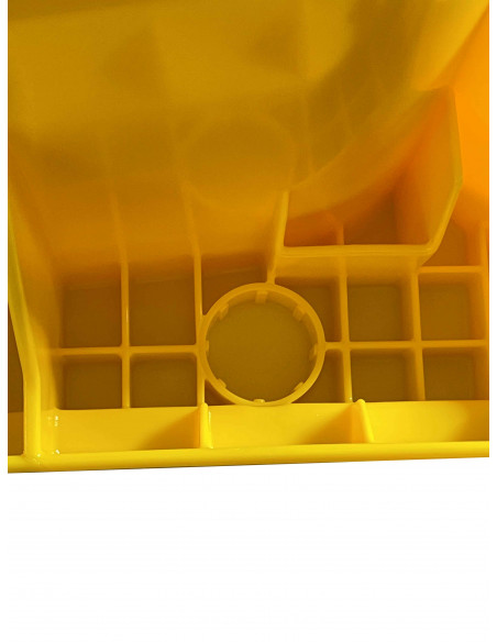 Bidone carrellato monocolore 120 litri per raccolta differenziata