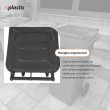 Bidone carrellato monocolore 120 litri per raccolta differenziata