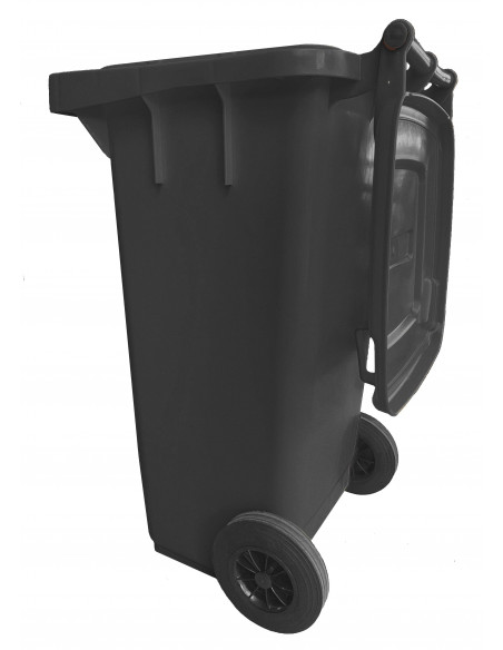 Bidone carrellato monocolore 120 litri per raccolta differenziata