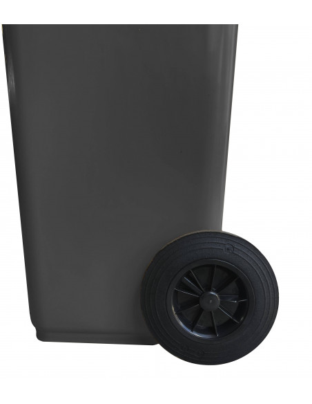 Bidone carrellato monocolore 120 litri per raccolta differenziata