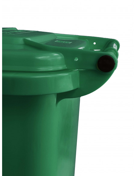 Bidone carrellato monocolore 120 litri per raccolta differenziata