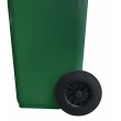 Bidone carrellato monocolore 120 litri per raccolta differenziata