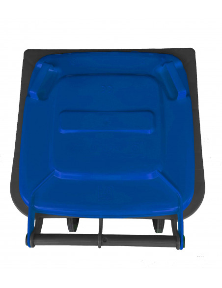 Bidone carrellato bicolor 240 litri per raccolta differenziata