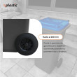 Bidone carrellato bicolor 240 litri per raccolta differenziata