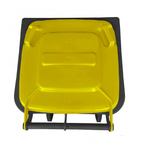 Bidone carrellato bicolor 240 litri per...