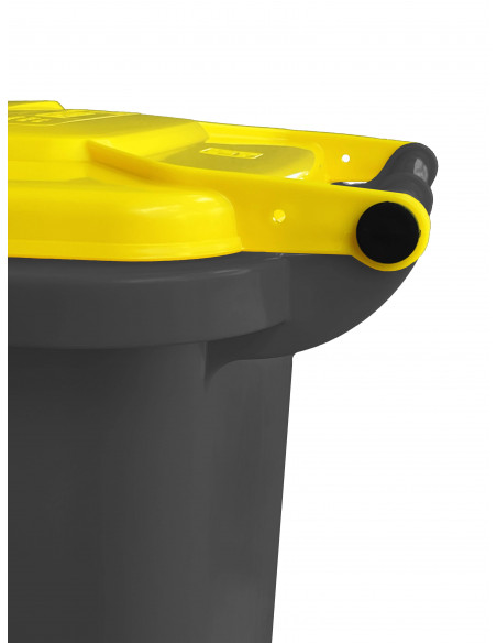 Bidone carrellato bicolor 240 litri per raccolta differenziata