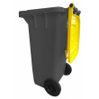 Bidone carrellato bicolor 240 litri per raccolta differenziata