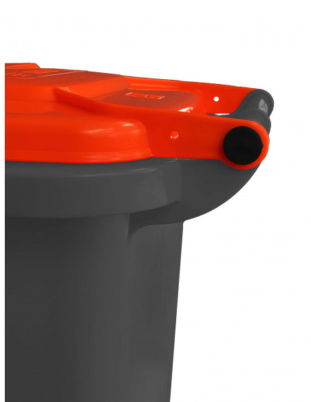 Bidone carrellato bicolor 240 litri per raccolta differenziata