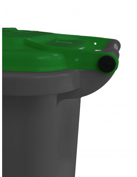 Bidone carrellato bicolor 240 litri per raccolta differenziata