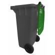 Bidone carrellato bicolor 240 litri per raccolta differenziata