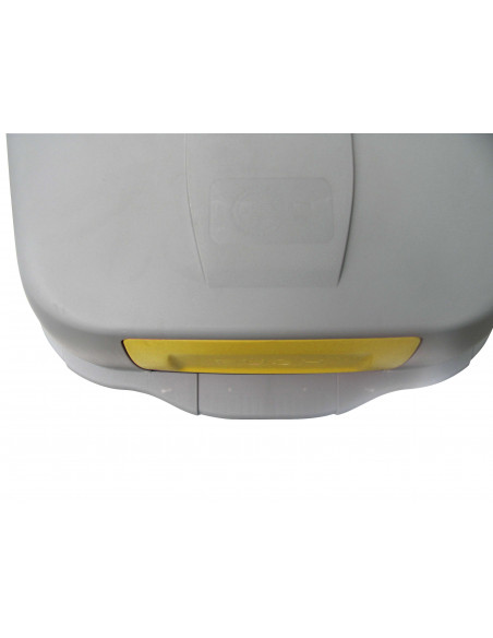 Bidone 100 litri con ruote e coperchio a campana per raccolta differenziata