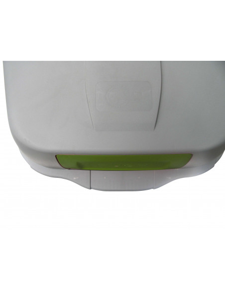 Bidone 100 litri con ruote e coperchio a campana per raccolta differenziata