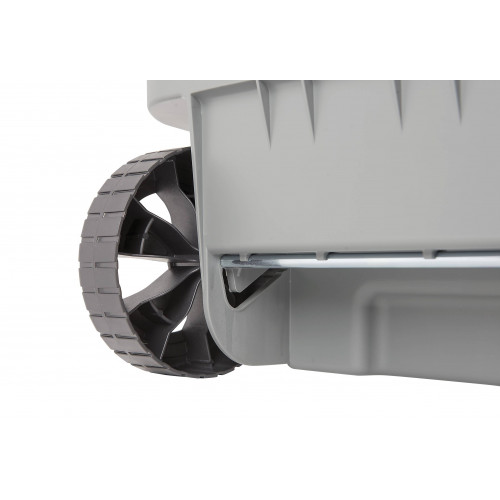 Bidone 100 litri con ruote e coperchio a...