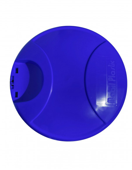 Trespolo bicolor portasacco 110 litri con fondo grigio e coperchio colorato per raccolta differenziata